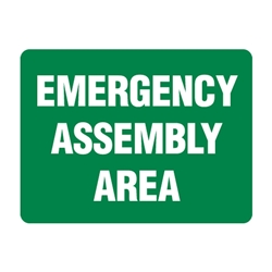 Emergency Signs - Emergency Assembly Area Metal Sign_600x450mm