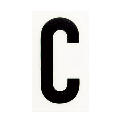 Sandleford White 'C' 60x35mm Self Adhesive Letter