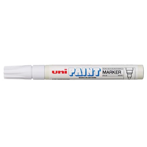 Mitsubishi Pencil Industrial UNI Paint Marker 2.8mm White