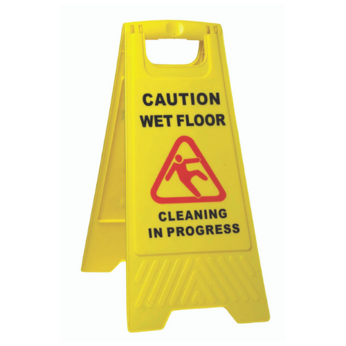 Safety A-Frame 'Wet Floor' Yellow Floor Sign