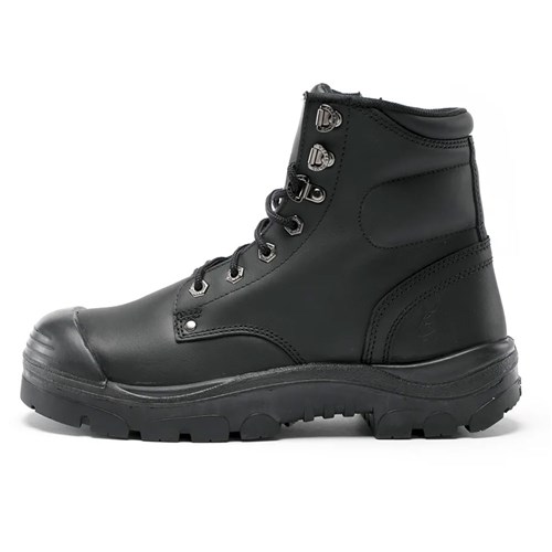 Steel blue argyle lace up safety boots?