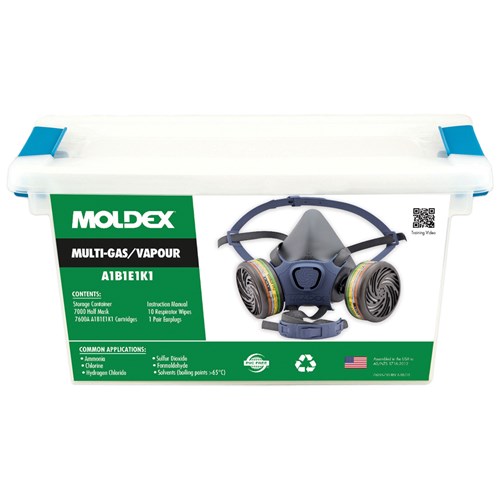 Moldex® 7000 Series A1B1E1K1 Multi-Gas/Vapour Respirator Kit (Large)