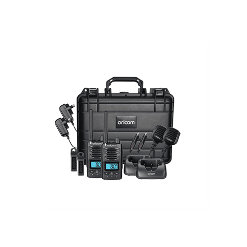 Oricom 5W Waterproof IP67 UHF Radio Tradie Twin Pack & Acc DTXTP600