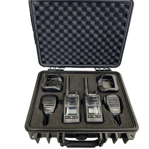 DTXTP600 5 Watt IP67 Waterproof Handheld UHF CB Radio Trade Pack (Twin Black Radios)