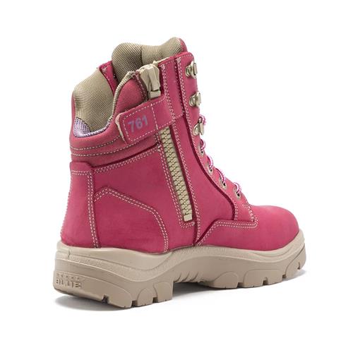 Steel blue ladies southern cross zip boot