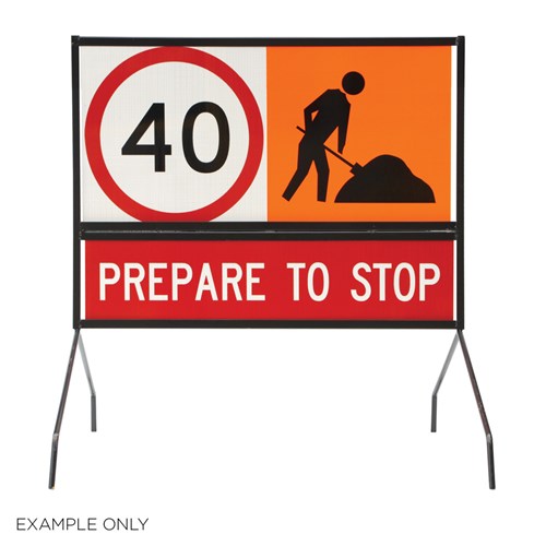 Pedestrians Left Arrow 1200x300mm Multi-Message Sign CT284-T8-2L38