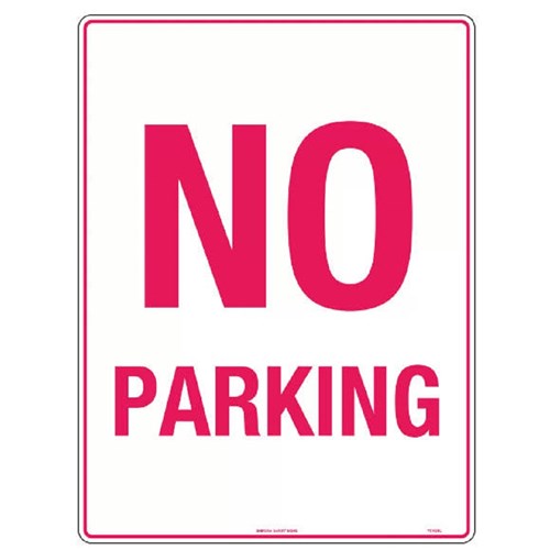 Traffic Sign No Parking Metal
