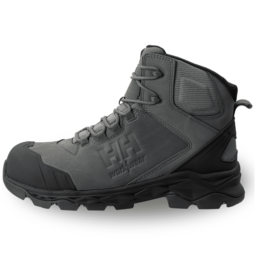Dark Grey Mid Side Zip Work Boots