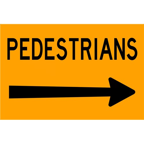 UNISAF Flat Plate suite Swing Stand - Pedestrians Right Arrow