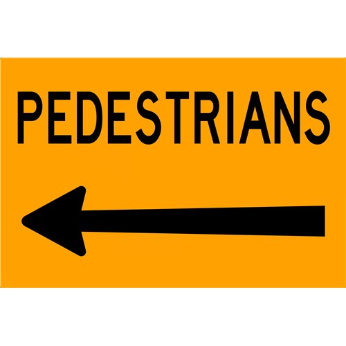 UNISAF Flat Plate suit Swing Stand Pedestrians Left Arrow