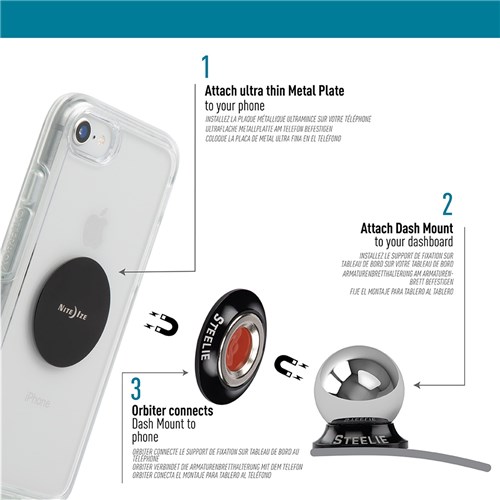 Zen Imports Steelie Orbiter Dash Mount Kit