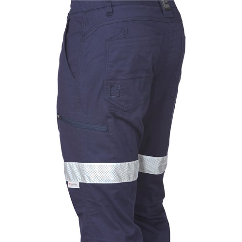 Cuffed taped work pants