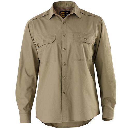 khaki long sleeve work shirt?