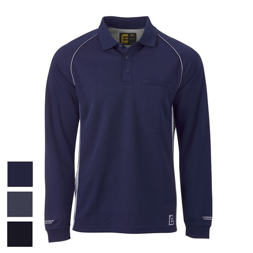 Eleven Workwear AEROCHILL Raglan L/S Polo