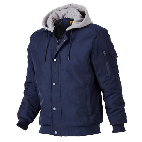 Navy Blue Quilted bomber jacket