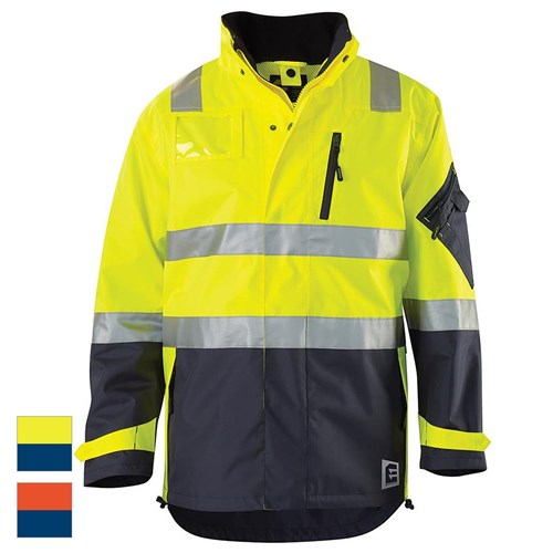 Hi-Vis 3M™ 'Hoop' Taped Waterproof Jacket