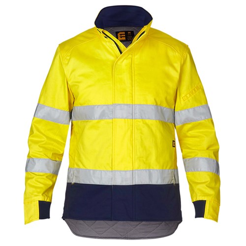 Yellow Hi vis cotton drill jacket