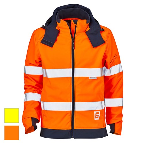 ELEVEN Workwear Hi-Vis Taped Bio-Motion Soft Shell Jacket