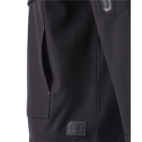Black hooded anorak