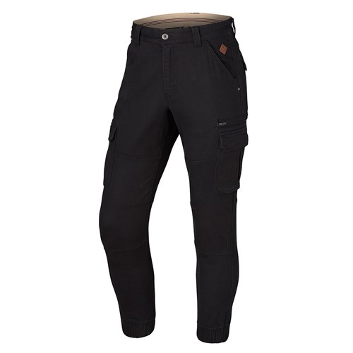 Navy cuffed cargo pants