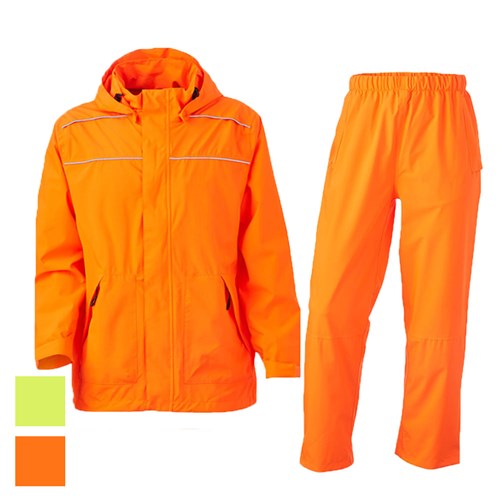 Hi vis rain jacket and pants set
