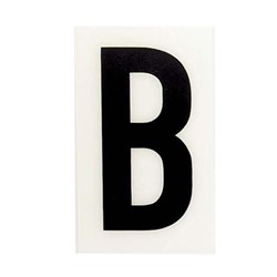 Sandleford White 'B' 60x35mm Self Adhesive Letter