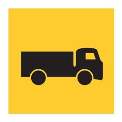 Symbolic Truck 600x600mm Multi-Message Sign CT284-T2-25LH