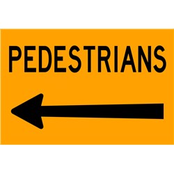 UNISAF Flat Plate suit Swing Stand Pedestrians Left Arrow