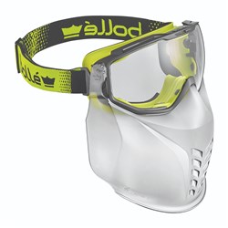 Top Bottom Vented Clear Plat Goggles & Mouthguard