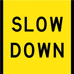 Uniform Safety Multi Msg Sign Slow Down