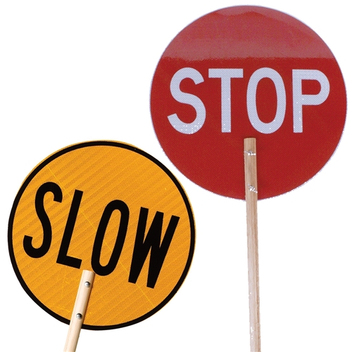 Stop Slow Baton 450mm with Wooden Handle