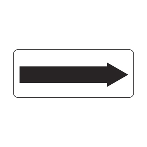 Arrow Metal Sign 450x200mm