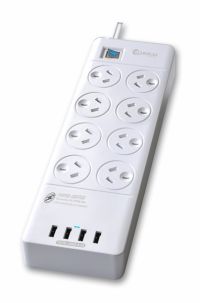 (image for) SANSAI PAD-4088H 8 - WAYS SURGE PROTECTED USB POWER BOARD