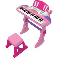 (image for) ELECTRONIC MUSICAL KEYBOARD PIANO PINK FOR KIDS